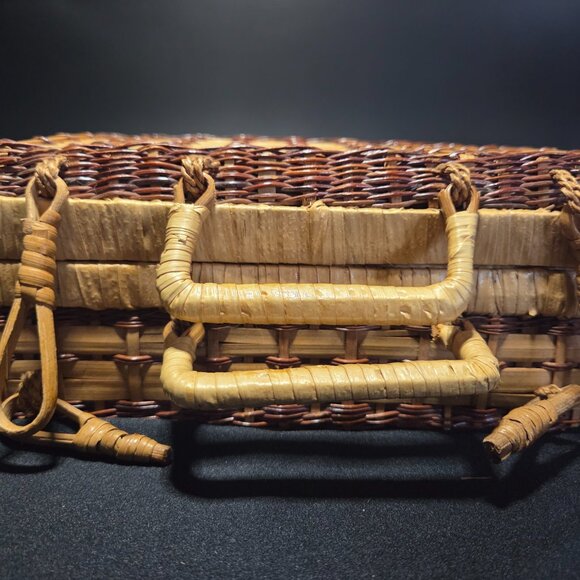 Wicker handbag 1960s - Picture 1 of 10